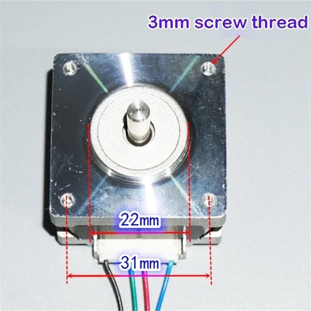 ELILANEY 1pc 1.8 Degree 39x39mm Flange Stepper Motor 12-24V DC 0.7A 0.2N.m 2 Phase 4 Wire Nema 16 Stepping Motor 5mm Diameter Shaft Machine Driver