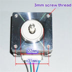ELILANEY 1pc 1.8 Degree 39x39mm Flange Stepper Motor 12-24V DC 0.7A 0.2N.m 2 Phase 4 Wire Nema 16 Stepping Motor 5mm Diameter Shaft Machine Driver