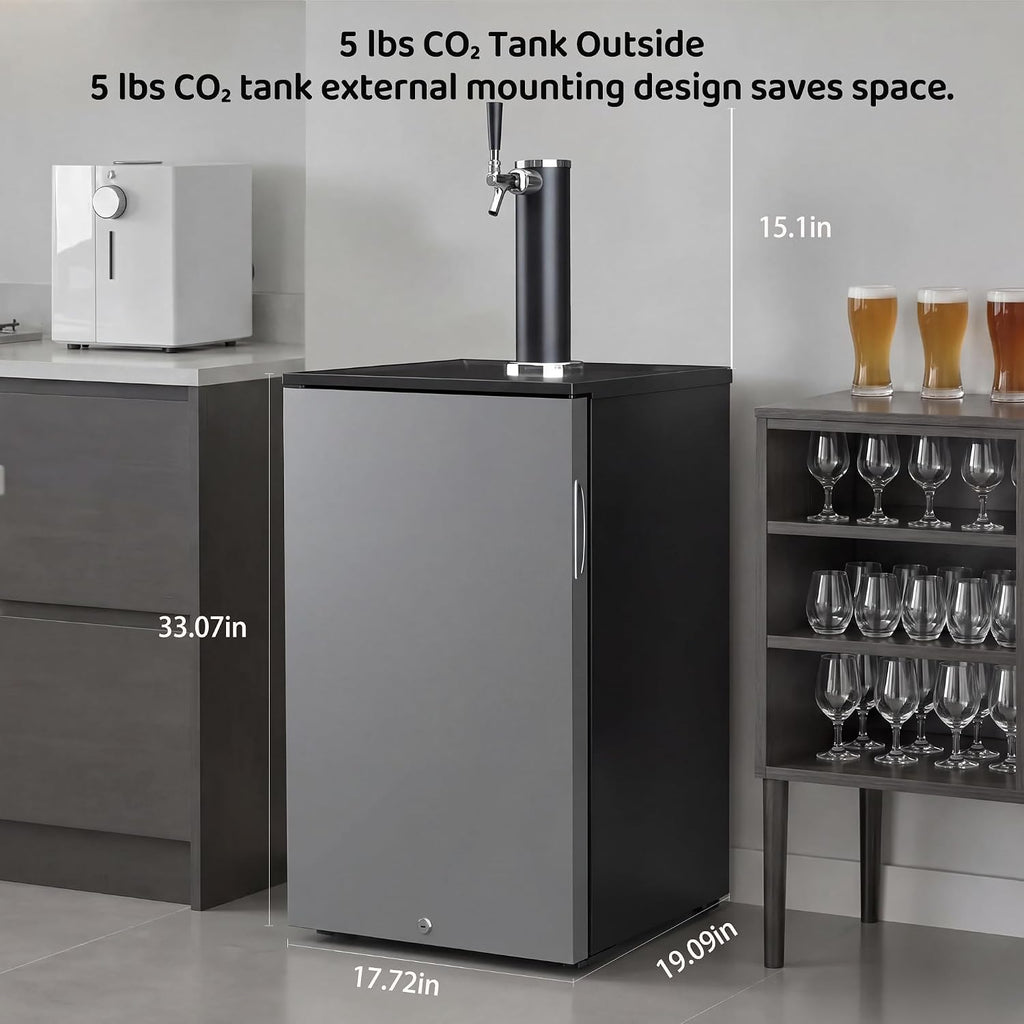 Commercial Draft Beer Kegerator, Keg Refrigerator for D System