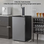 Commercial Draft Beer Kegerator, Keg Refrigerator for D System