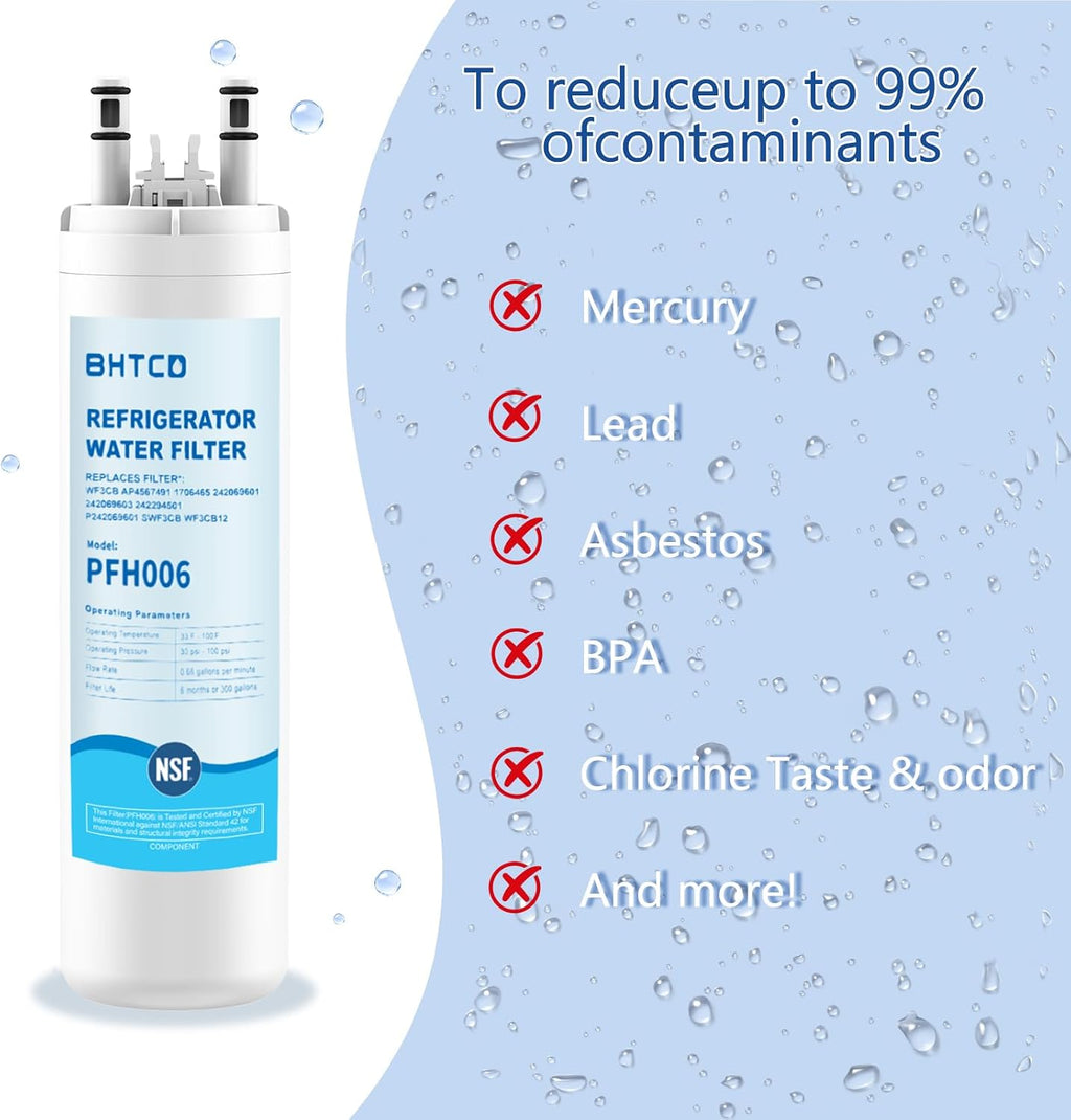 FFSS2615TS LFSS2612TF LFSS2612TE Water Filter for Frigidaire Refrigerator