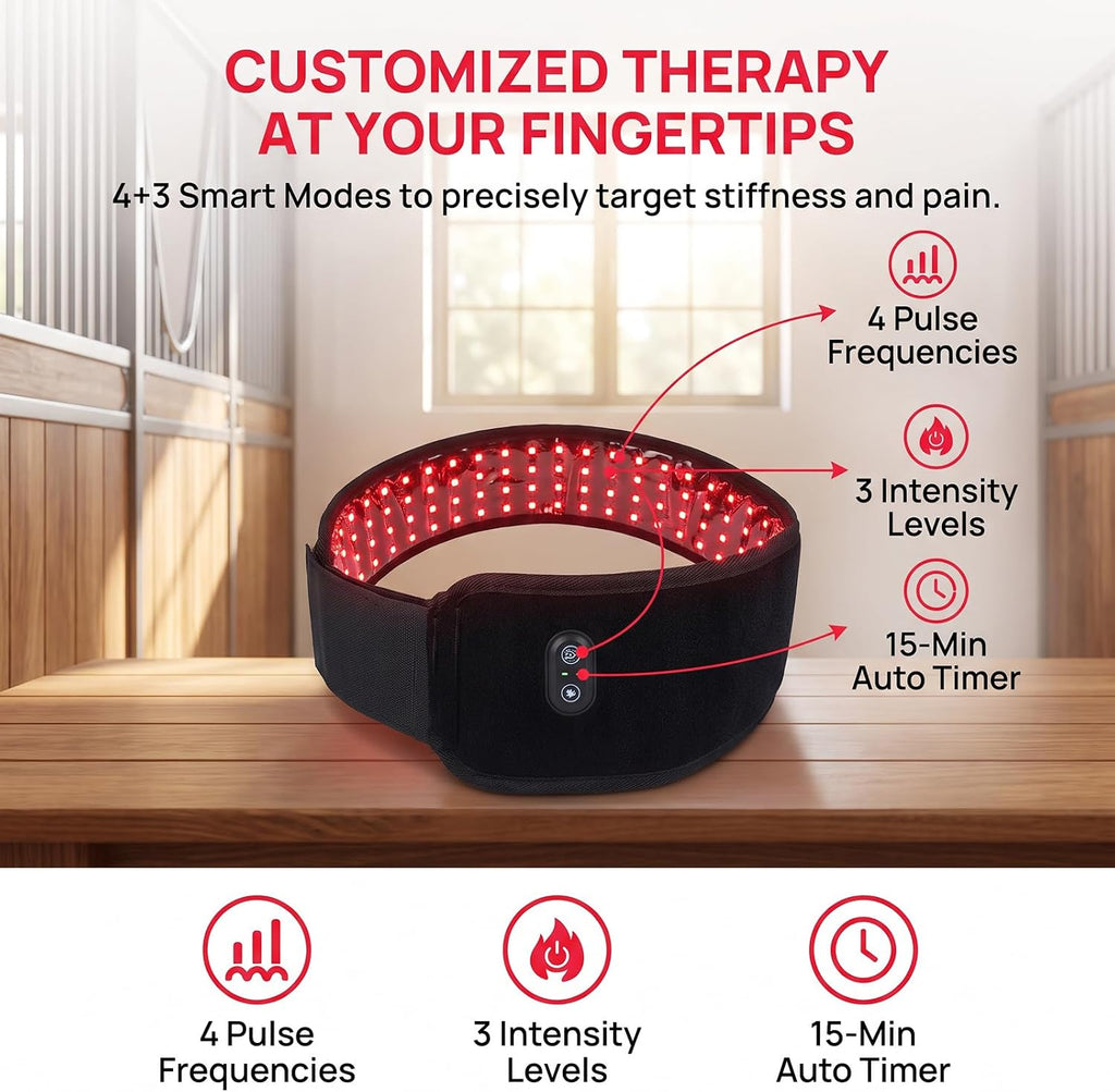 Wearable Red Light Therapy Hoof Boots, LED Light Therapy Wrap for Horses