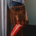 Wrangler Clutch Wristlet Fringe Purse Western Crossbody Bags for Women WG63-181BR