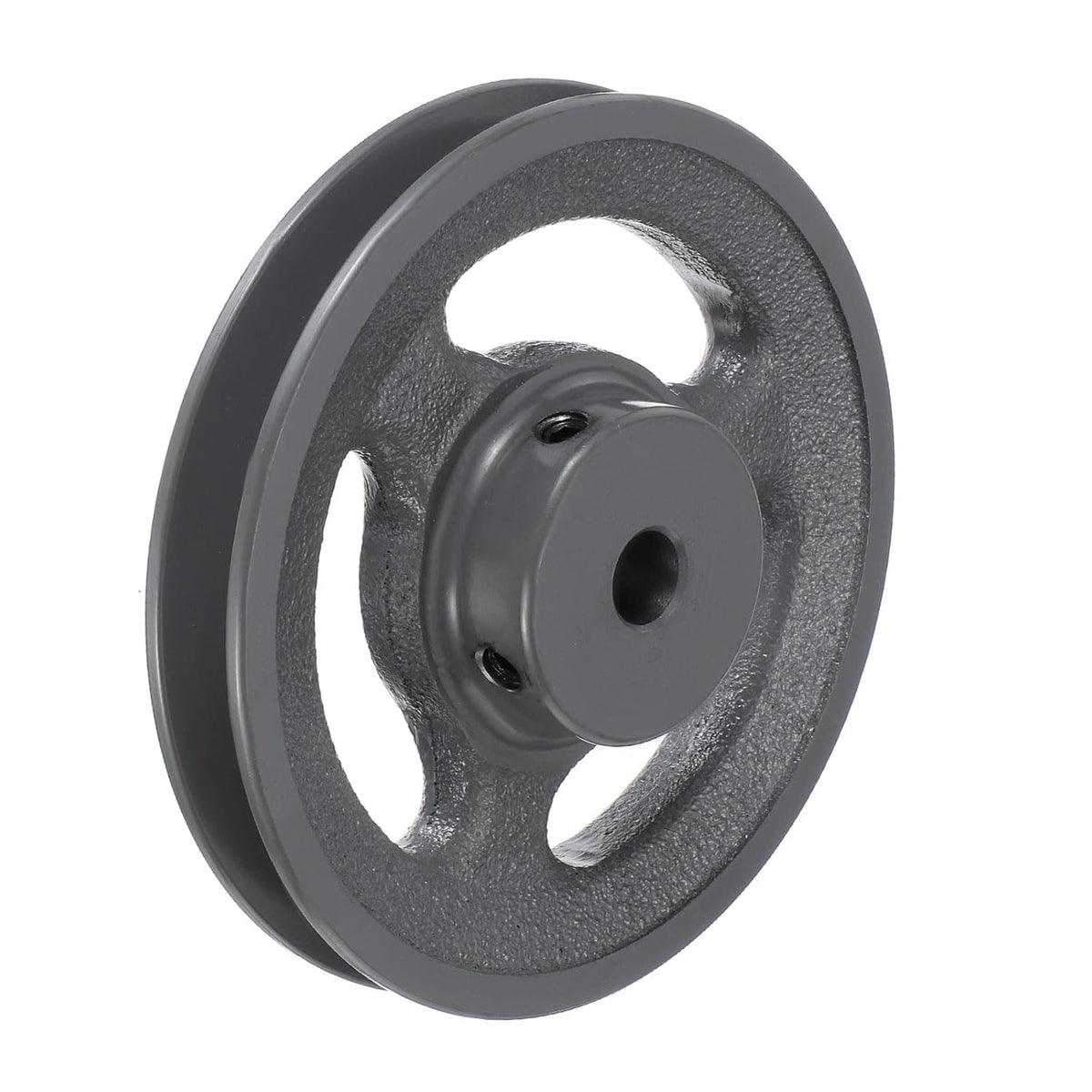 uxcell AK51-1/2 V-Belt Sheave 1/2" Bore, 4.95" OD, Single Groove Web Sheave