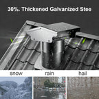4 Inch Roof Vent Cap w/Damper, Fits SCH 40 Pipe