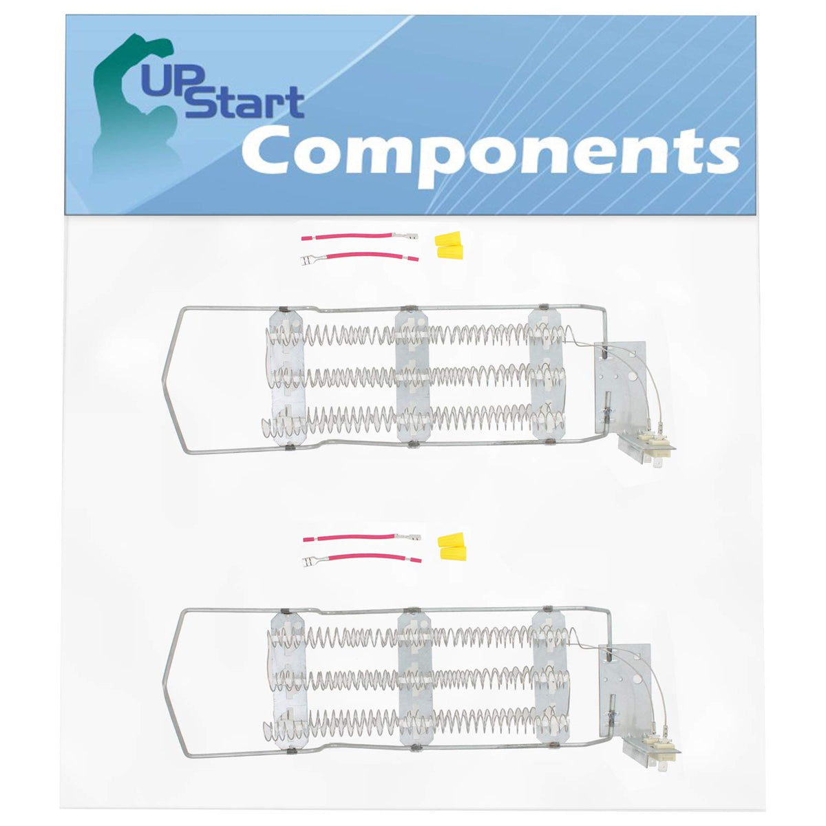 2-Pack 4391960 Heating Element Replacement for Whirlpool LE6090XTW0 - Compatible with WP4391960 696579 Dryer Element