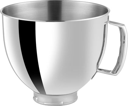 5 QT Stainless Steel Mixer Bowl Compatible With KITCHENAID TILT-HEAD STAND MIXERS 4.5-Quart (4.3 L) And 5-Quart (4.7