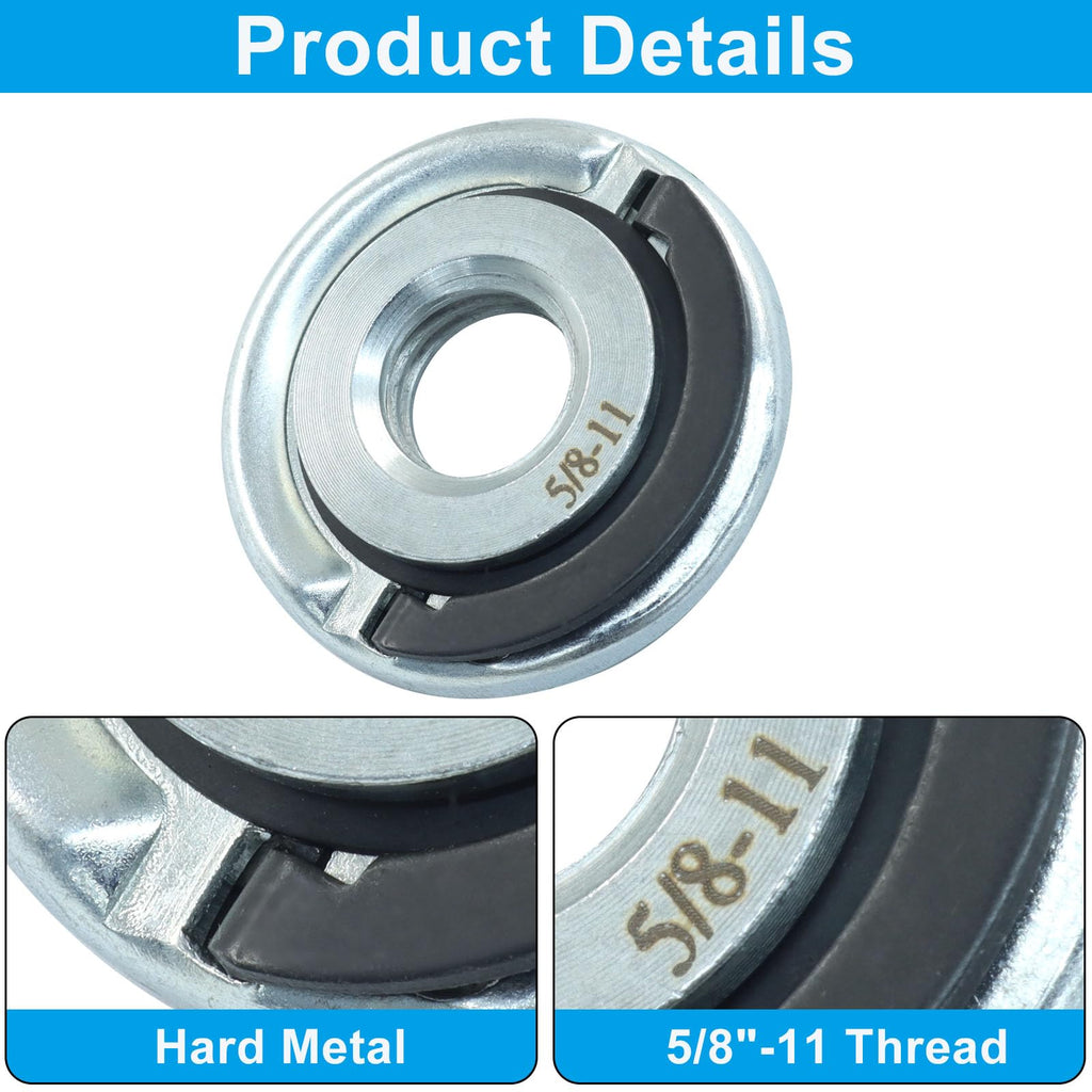LifCratms Grinder Quick Change Flange Locking Nut, Metal, 2 PCS