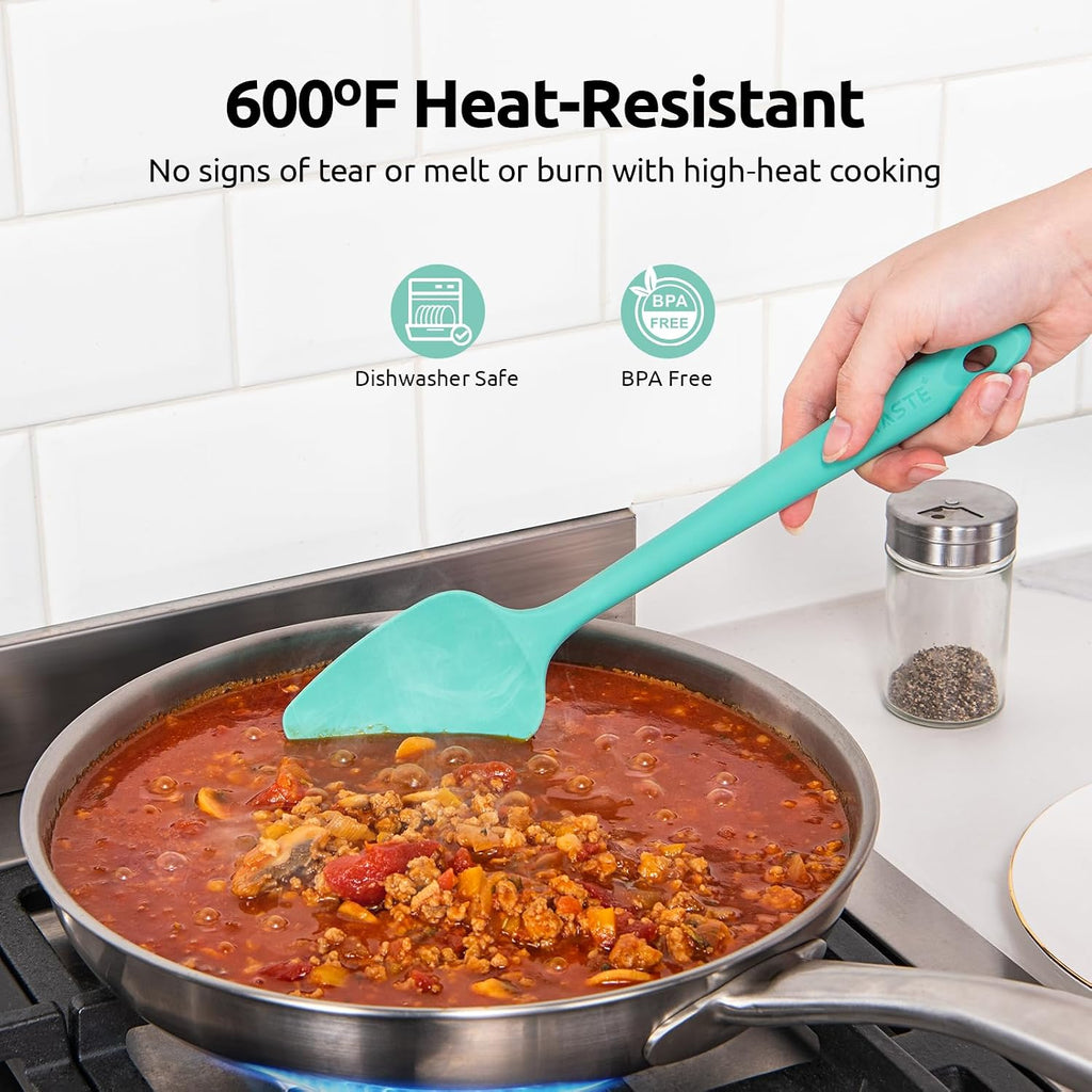High Heat Resistant Silicone Spatula: U-Taste 600ºF Hot-Proof Food Grade Rubber Kitchen Baking Scraper, Flexible and