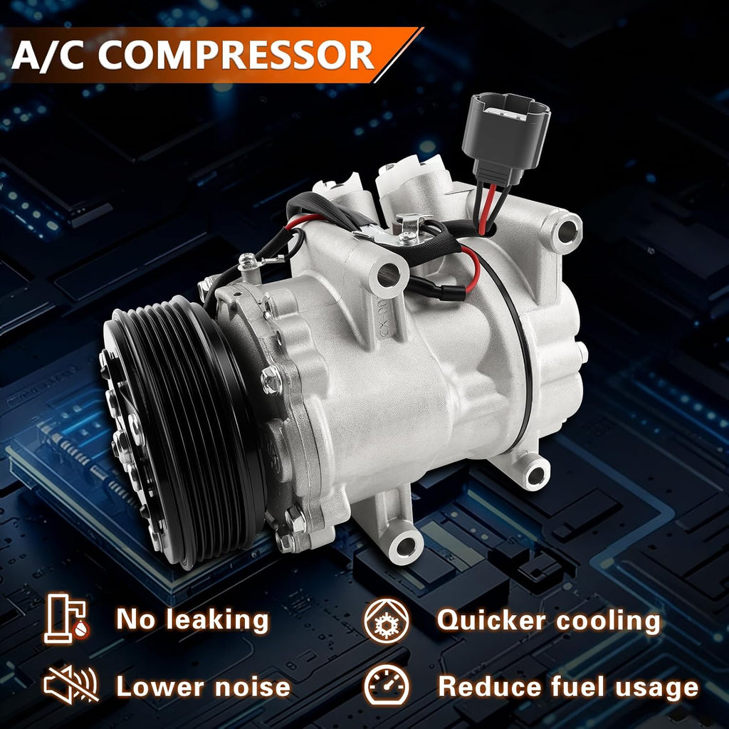 Air Conditioner AC Compressor with A/C Clutch for 2002-2006 RSX 2.0L
