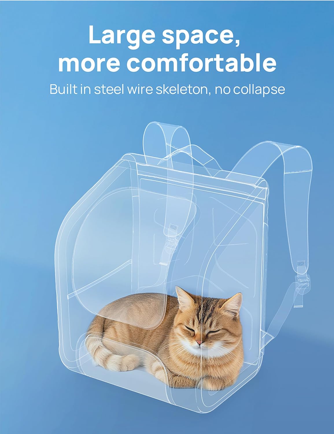 Cat Backpack Carrier,Large Space Cat Bubble Backpack,Ergonomic,Green