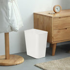 Plastic Trash Can 3.5 Gallon Ideal for Kitchen, Bathroom, Office, Dorm Lightweight, Durable & Easy to Clean-White