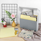 Archival Document Storage Box, Gray, 15.5" x 10.5" x 2.5"