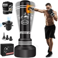 Freestanding Punching Bag for Adults, 70'' Boxing Bag with Stand Kicking Bag Heavy Bag with Boxing Gloves and