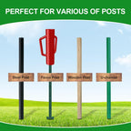 Fence Post Driver with Handle 17LB, T Post Pounder for Wire Fencing, Red
