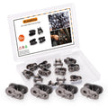 #35 Chain Master Link, 12Pcs 3/8" Pitch Chain Offset Half Link Roller
