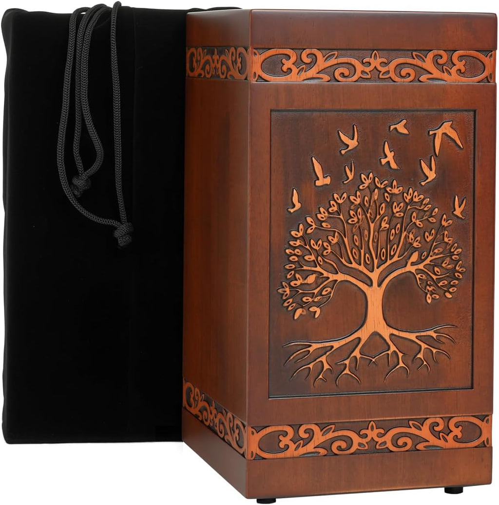 Wooden Urns for Human Ashes Adult Male Female Large Cremation Urn