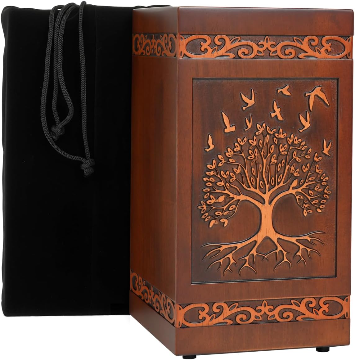 Wooden Urns for Human Ashes Adult Male Female Large Cremation Urn