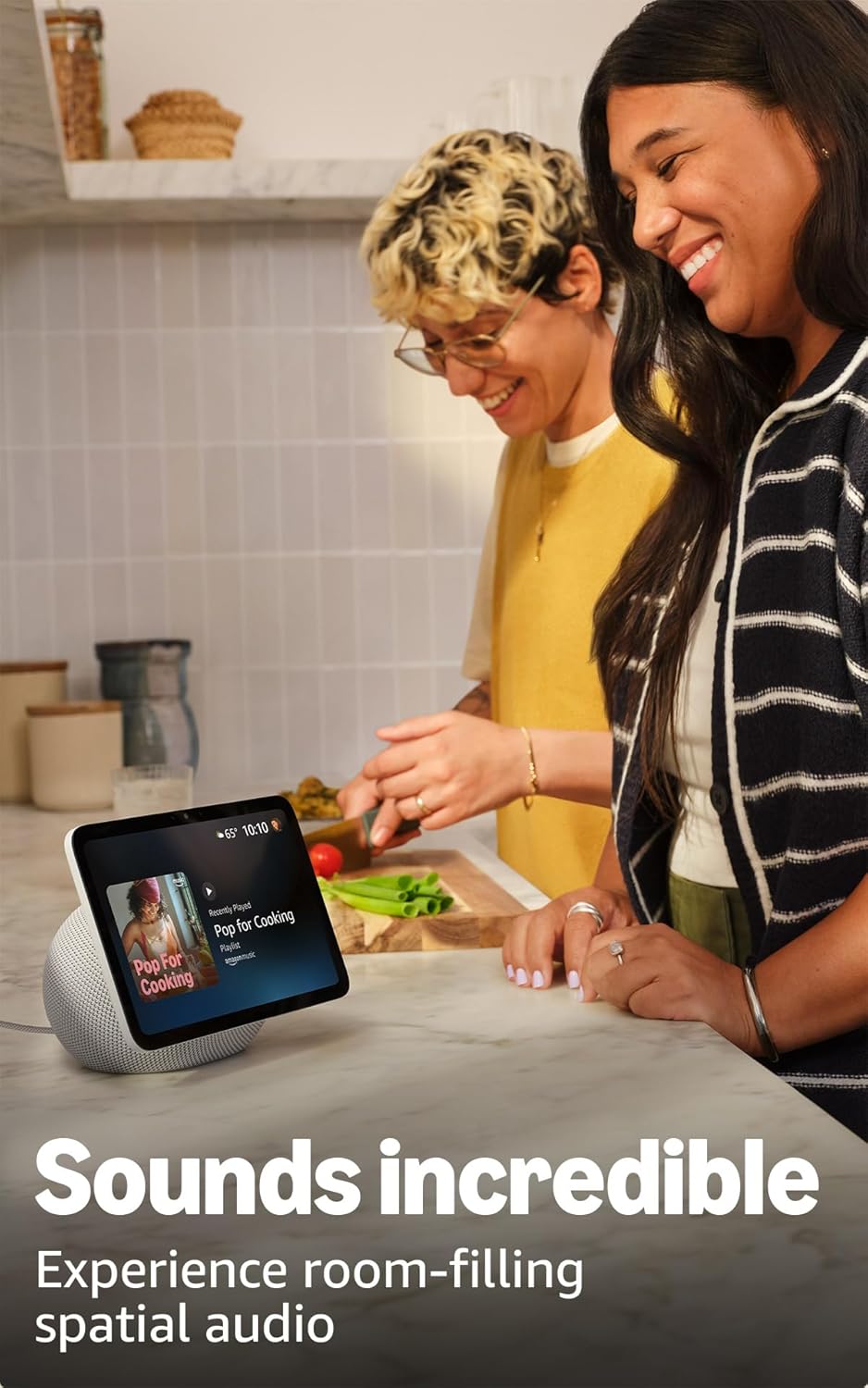 Echo Show 8 (newest model), Vibrant HD 8.7" display with spatial audio, Designed for Alexa+, Graphite