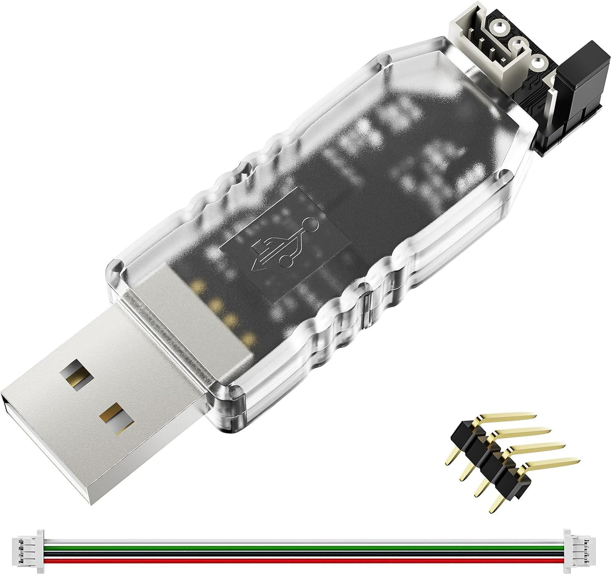 FOINNEX USB to TTL UART Adapter，Serial Converter with CH340E Support 5V 3.3V TTL, Galvanic Isolation for ESP32 Arduino Raspberry Pi STM32, Protects PC & Laptop Against Electrical Surge