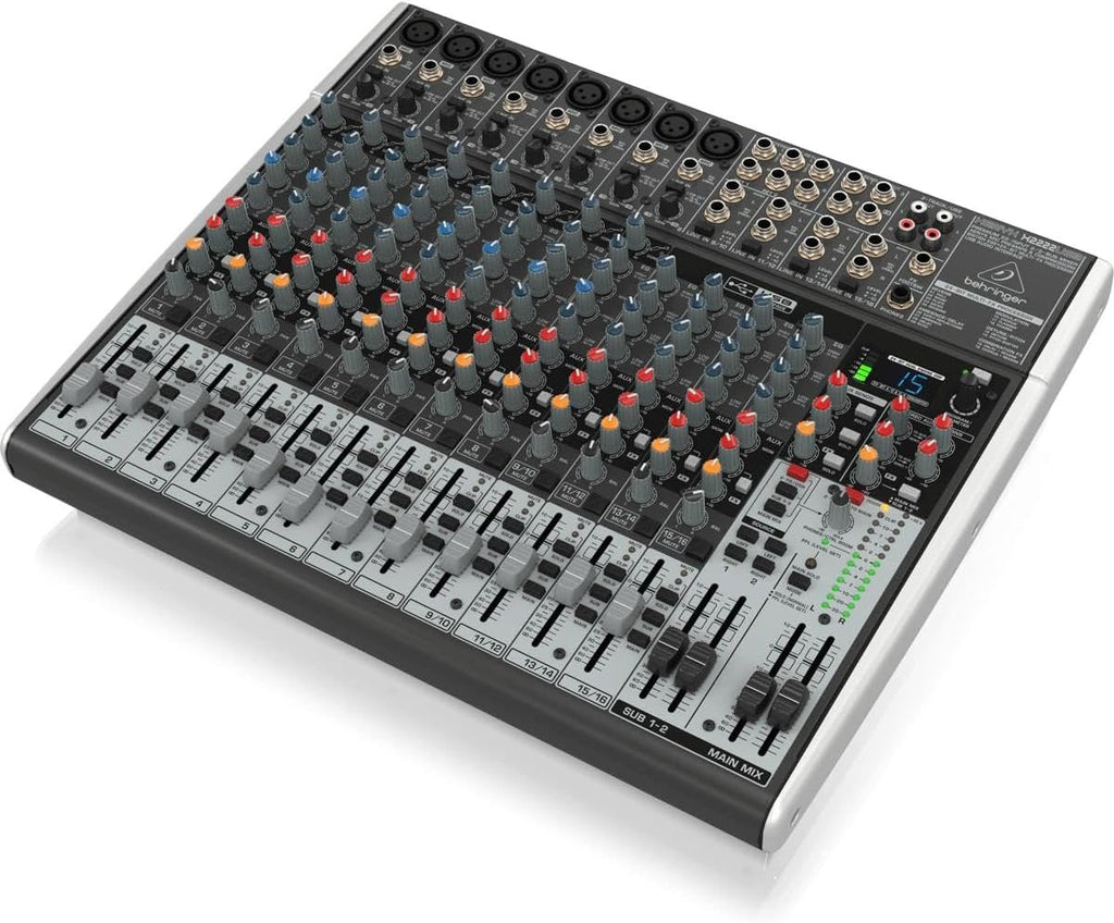Xenyx X2222USB Premium 22-Input 2/2-Bus Mixer with XENYX Mic Preamps & Compressors