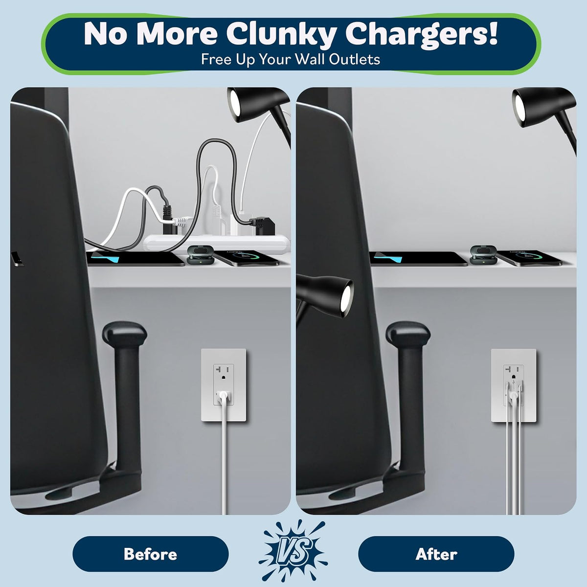 TOPGREENER USB Wall Outlet, 4.2A USB Receptacle with Type A&C Ports, 6 Pack