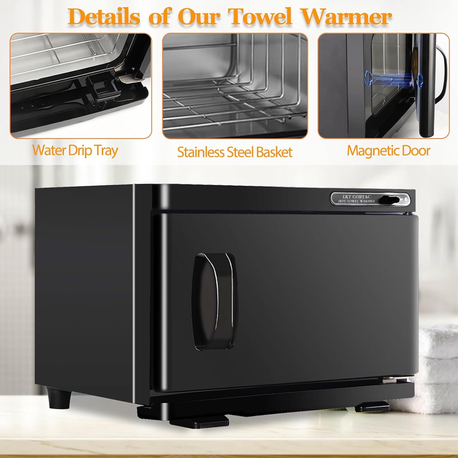 Small Towel Warmer,Hot Towel Caddy,Spa Towel Warmer | Towel warmer for facial,Easy-to-clean towel warmer