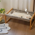 Elevated Cat Bed, Large Hammock for Outdoor, 25 X 16.5 Inch Pet Furniture for Kitty, Puppy, Rabbit, Bunny and Small