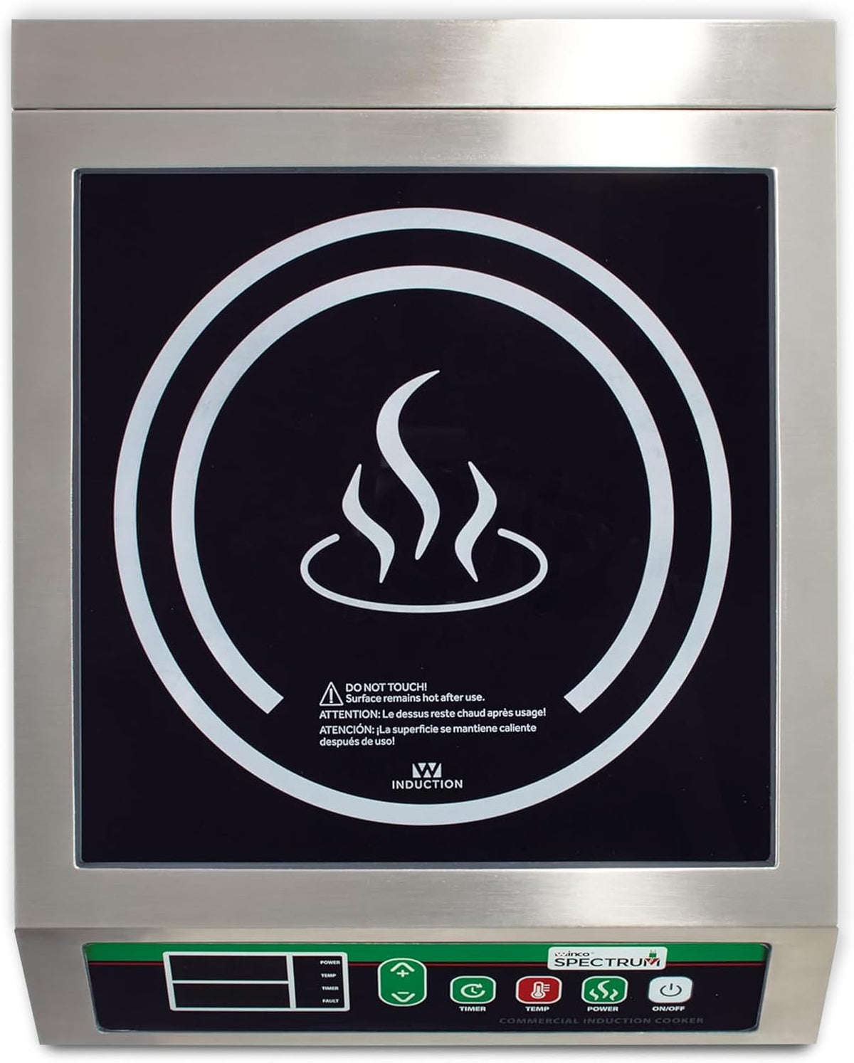 3400W Silver/Black Induction Cooktop Burner
