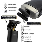 T-Shaper Trimmer & Crunch Lite Foil Shaver Grooming Kit