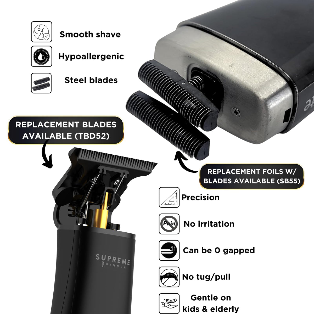 T-Shaper Trimmer & Crunch Lite Foil Shaver Grooming Kit