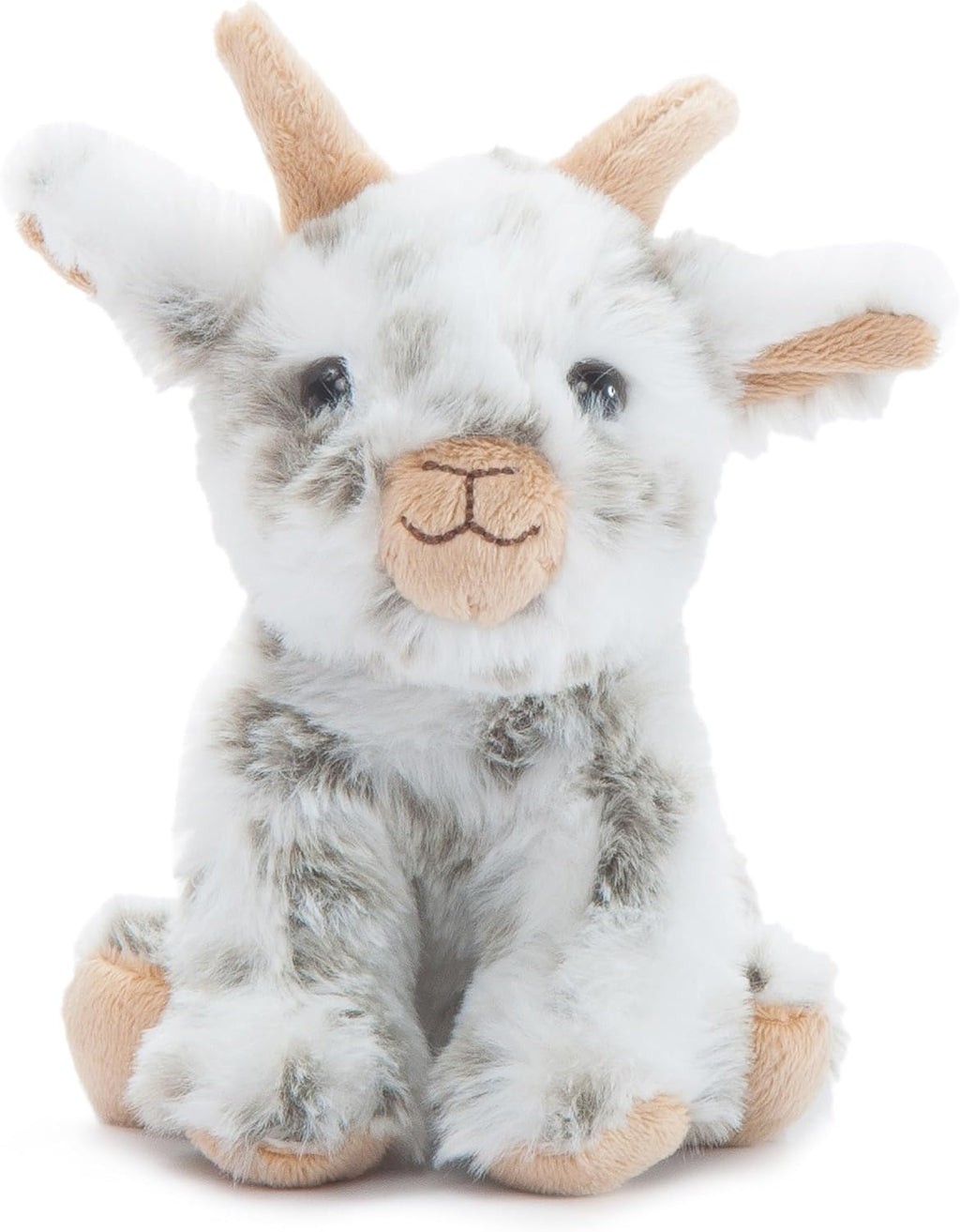 Goat Stuffed Animal Plushie, Gifts for Kids, Wild Onez Babiez Farm Animals, Goat Plush Toy 6 inches