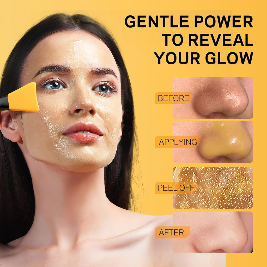 Blackhead Remover Mask, Peel Off Face Mask with Vitamin C & Turmeric for Men and Women–Deep Cleansing Nose Facial