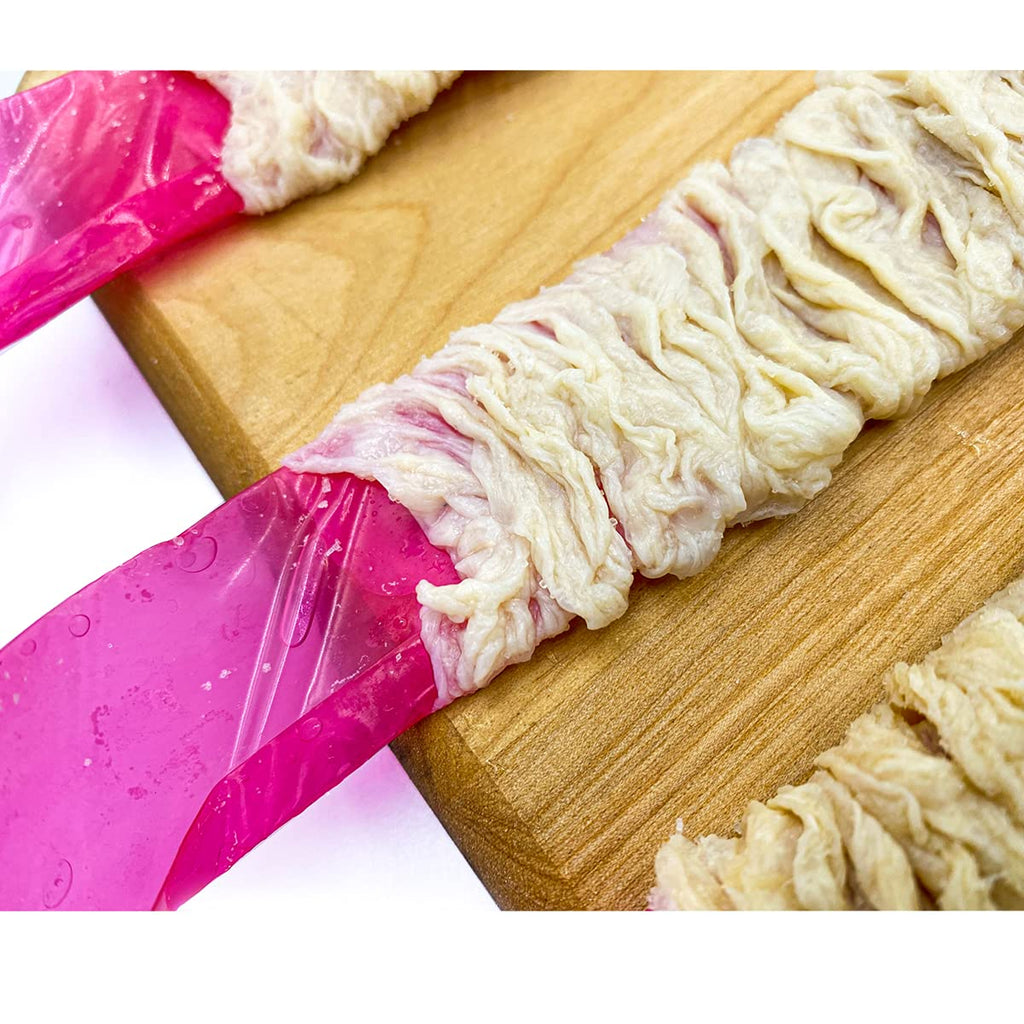 Pre-Tubed Sausage Hog Casings, 32 To 35 MM, Makes 50 Lb Meat, North American Edible Natural Casing For Pork Links