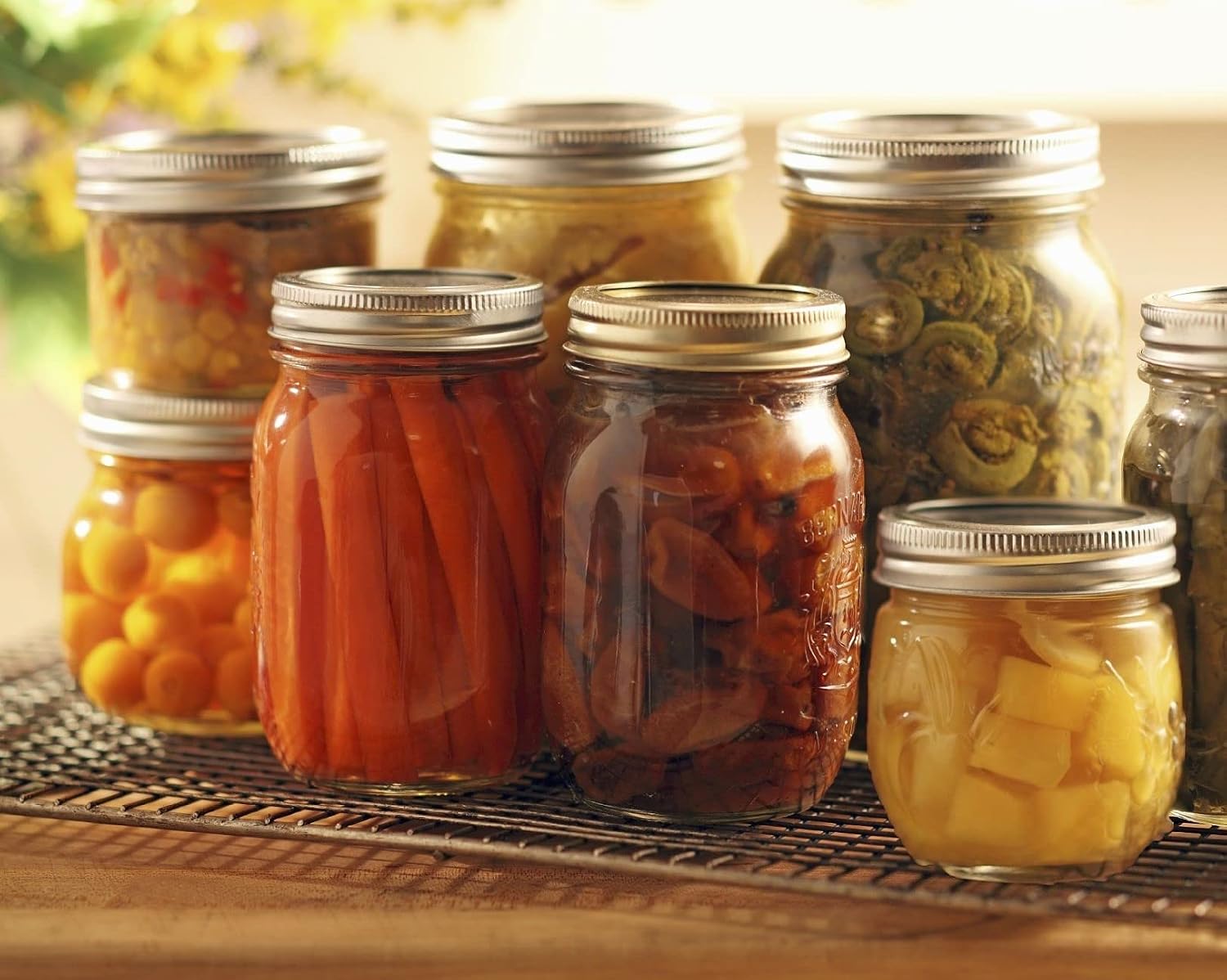 24Pcs Canning Lids with 24Pcs Rings Wide Mouth, Premium Mason Jar Lids with Bands/Rings for Ball, Kerr Jars - Food