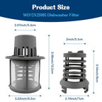 Dishwasher Fine Filter and Basket for GE GDF511PGM4WW