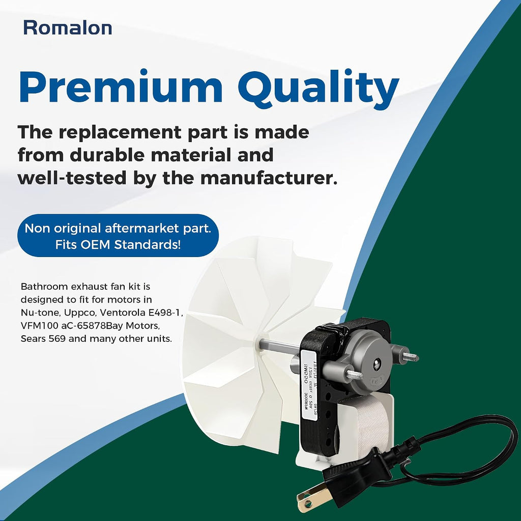 Romalon SM550 Bathroom Fan Motor Replacement Kit