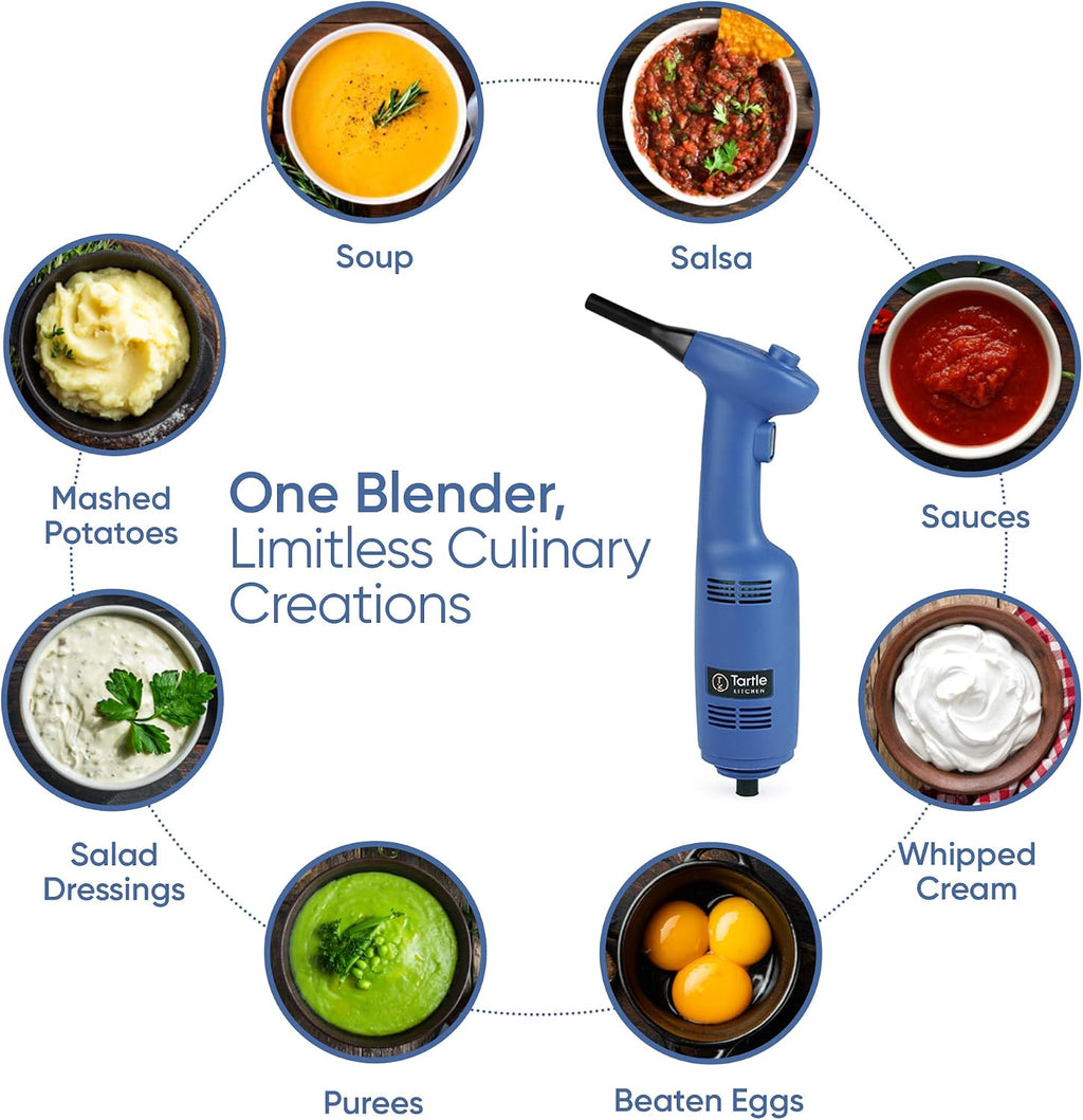 TK Commercial Immersion Blender 350W Light Duty for Restaurants - 10" Shaft