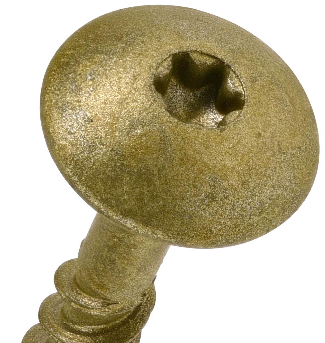 Lag Screws, 1/4-20 x 2in, 50 Pack, Bronze