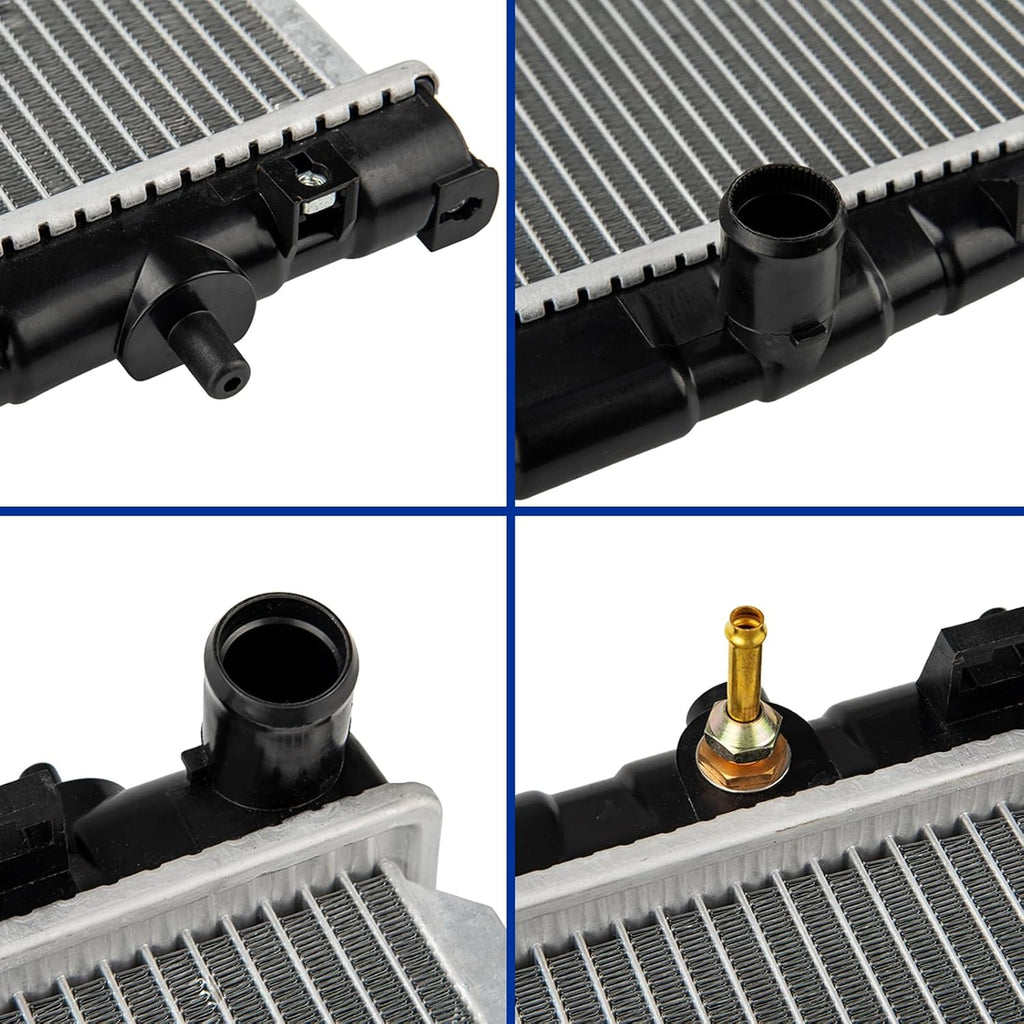 KAX CU2387 Replacement Radiator for 2001-2006 Elan-tra, 2003-2008 Tiburon