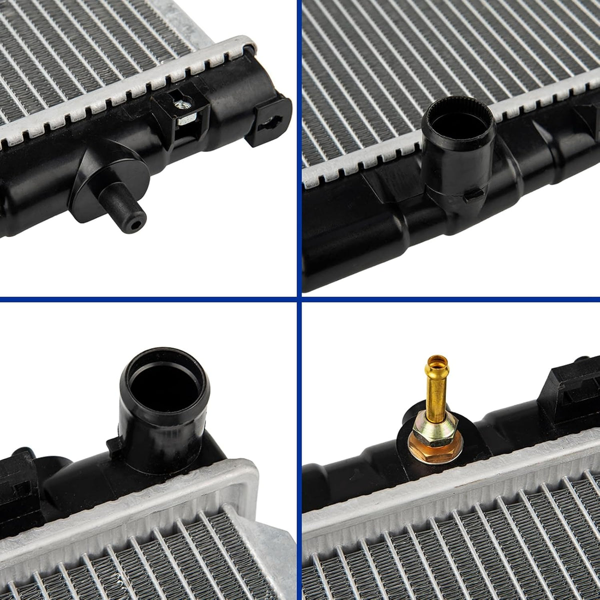 KAX CU2387 Replacement Radiator for 2001-2006 Elan-tra, 2003-2008 Tiburon