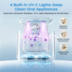 Ultrasonic Retainer Cleaner Machine, 48kHz Dental Ultrasonic Cleaner Care