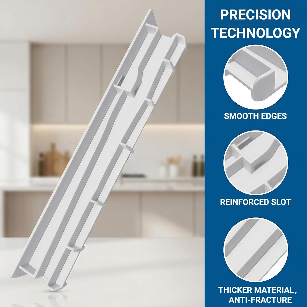WPW10671238 Refrigerator Crisper Drawer Center Slide Rail fit for W10671238