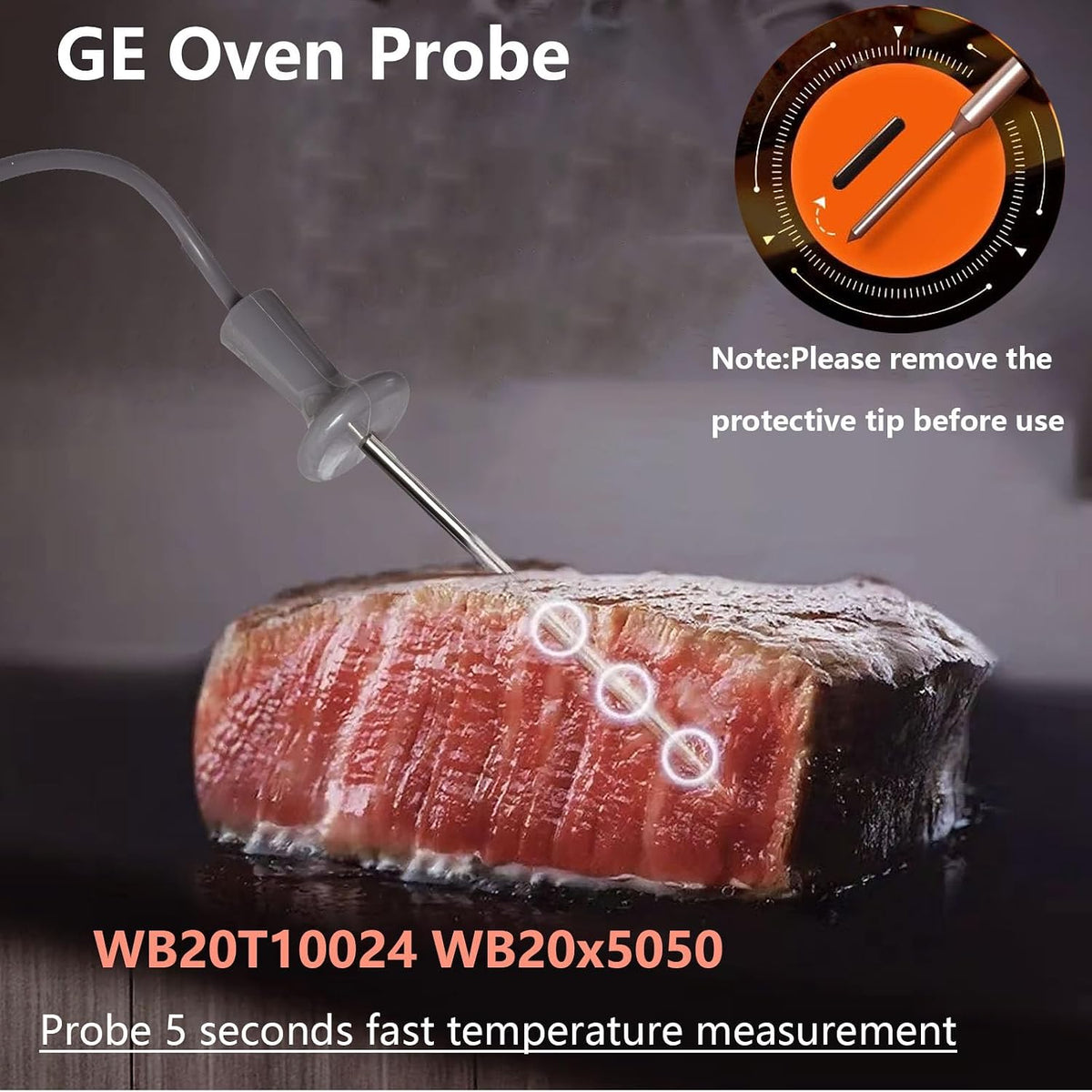 OEM Replacement GE WB20T10024 Oven Meat Probe | Direct Fit
