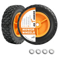 Antanker 6 Inch Plastic Wheels Replaces for Oregon 72-106, 2 Pack (Orange)