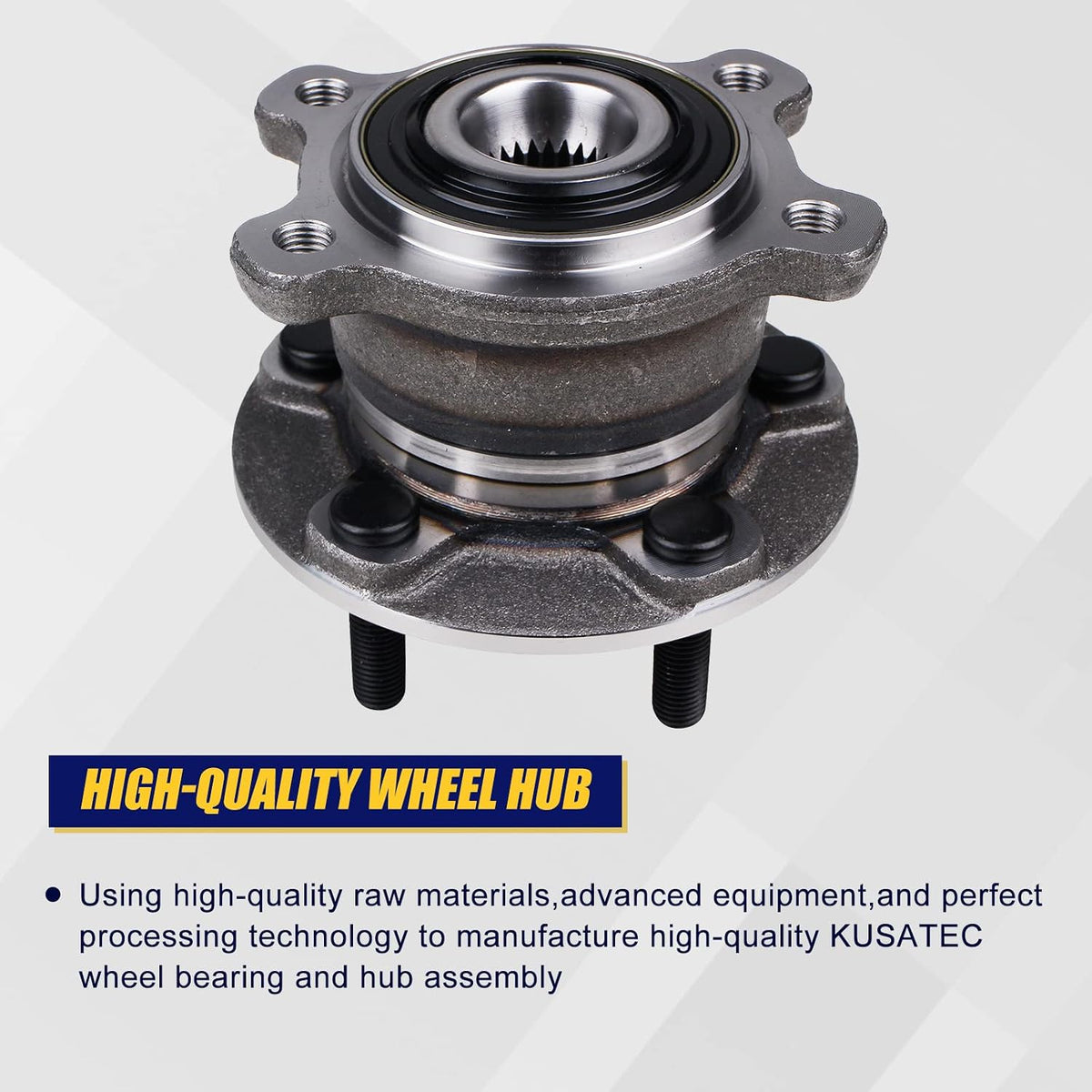 KUSATEC 512500 Rear Wheel Bearing and Hub Assembly