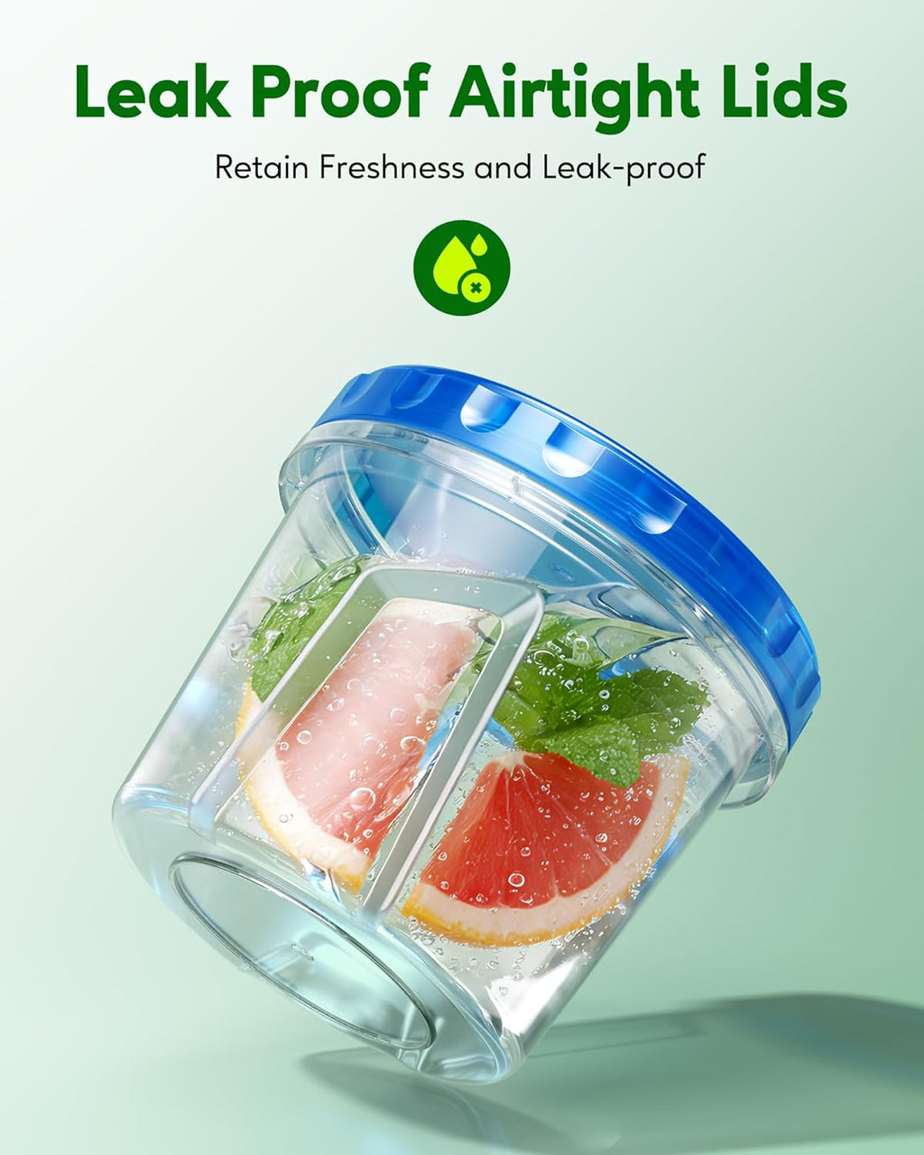 8 Pack-24 OZ Freezer Storage Containers, Plastic Soup Container with Lids, BPA Free Food Storage Containers with
