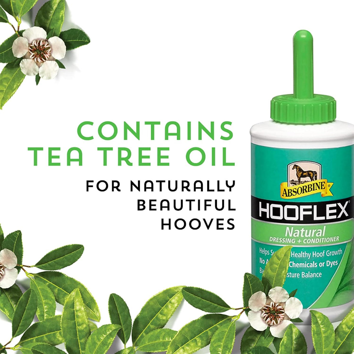 Hooflex All Natural Horse Hoof Dressing & Conditioner, 15 fl oz