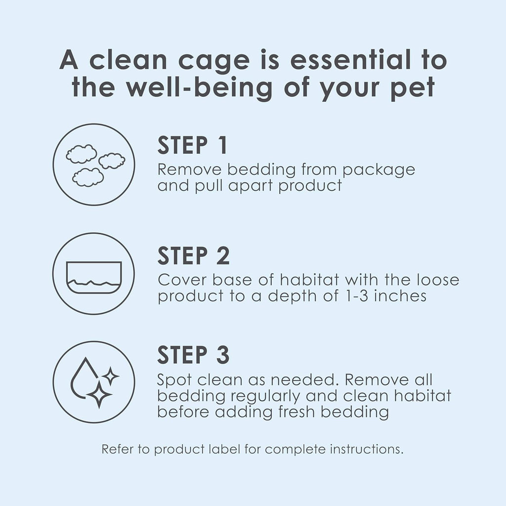 Clean & Cozy White Paper Bedding, Made for Small Animals, 49.2 Liters