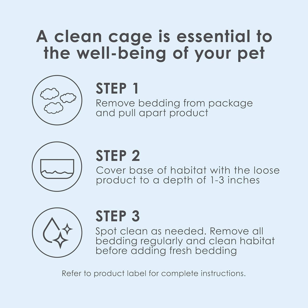 Clean & Cozy White Paper Bedding, Made for Small Animals, 85 Liters